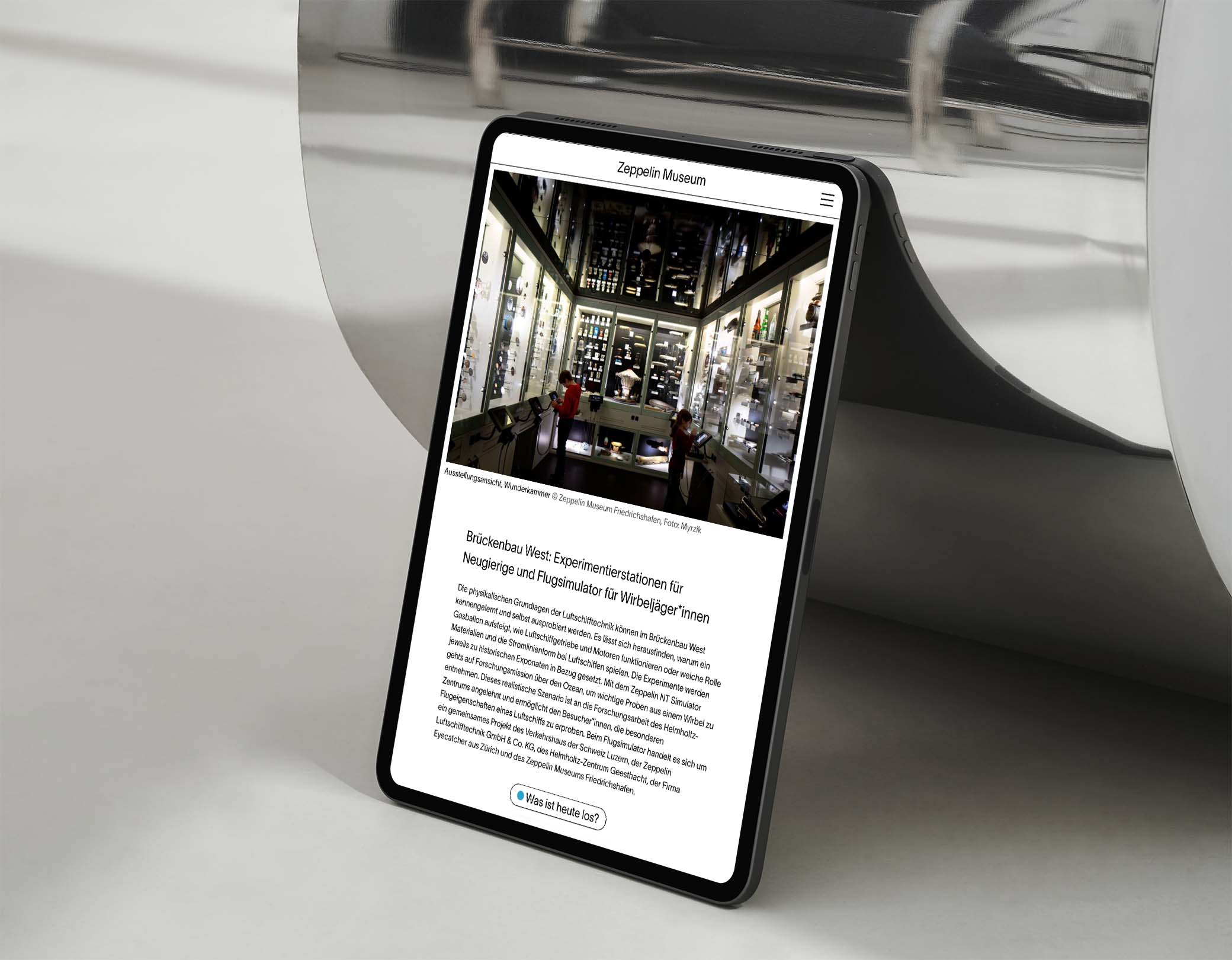 Zeppelin-Museum Website Mockup